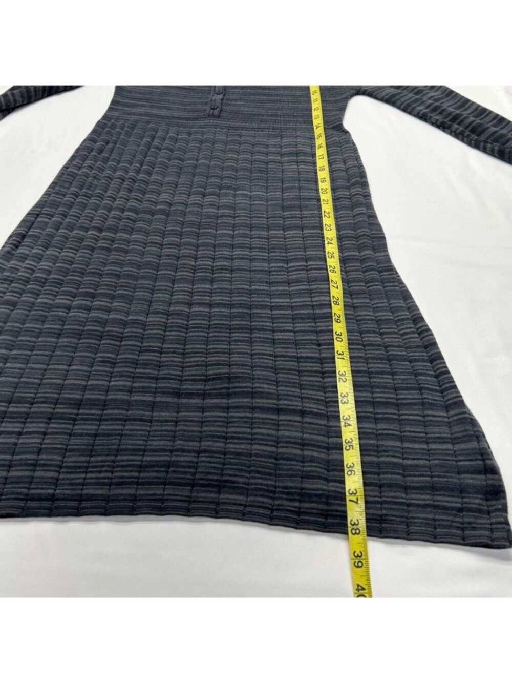 Prana Leandra Dress NWT Women's XL Black/Gray Button Front Placket - Picture 11 of 16